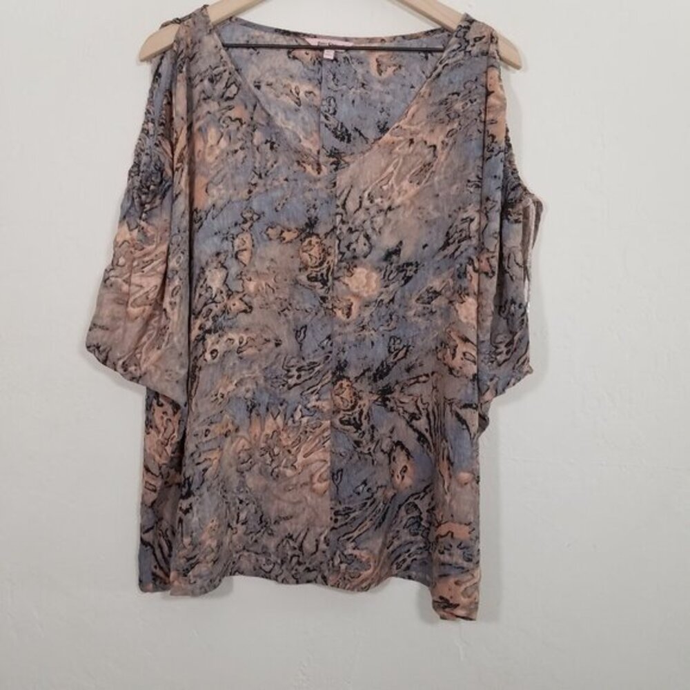 Juicy Couture Cold Shoulders Top Blouse Size XL